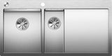 BLANCO CLARON 6 S-IF Edelstahl Seidenglanz mit Ablauffernbedienung Hauptbecken links 521646
