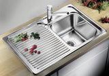 BLANCO CLASSIC 40 S Edelstahl Seidenglanz ohne Ablauffernbedienung Becken rechts 511124