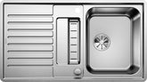 BLANCO CLASSIC Pro 5 S-IF Edelstahl Seidenglanz mit Ablauffernbedienung mit Schale 523663