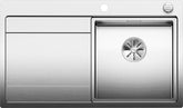 BLANCO DIVON II 45 S-IF Edelstahl Seidenglanz mit Ablauffernbedienung Becken rechts 521658