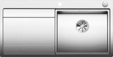 BLANCO DIVON II 5 S-IF Edelstahl Seidenglanz mit Ablauffernbedienung Becken rechts 521660