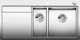 BLANCO DIVON II 6 S-IF Edelstahl Seidenglanz mit Ablauffernbedienung Becken rechts 521662