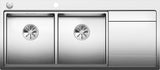 BLANCO DIVON II 8 S-IF Edelstahl Seidenglanz mit Ablauffernbedienung Becken links 521664