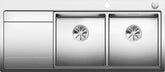 BLANCO DIVON II 8 S-IF Edelstahl Seidenglanz mit Ablauffernbedienung Becken rechts 521665