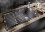 BLANCO ELON XL 6 S SILGRANIT mit Ablauffernbedienung mit Zubehör reversibel felsgrau 524835