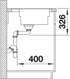 BLANCO ETAGON XL 6S-F SILGRANIT mit Ablauffernbedienung mit Zubehör vulkangrau 528103