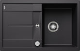 BLANCO METRA 45 S SILGRANIT mit Ablauffernbedienung reversibel schwarz 525914