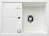 BLANCO METRA 45 S Compact SILGRANIT mit Ablauffernbedienung reversibel weiß 519576