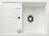 BLANCO METRA 45 S Compact SILGRANIT mit Ablauffernbedienung reversibel weiß 519576