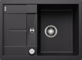 BLANCO METRA 45 S Compact SILGRANIT mit Ablauffernbedienung reversibel schwarz 525913