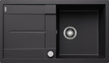 BLANCO METRA 5 S SILGRANIT mit Ablauffernbedienung reversibel schwarz 525918