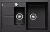 BLANCO METRA 6 S Compact SILGRANIT mit Ablauffernbedienung reversibel schwarz 525925