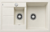 BLANCO METRA 6 S Compact SILGRANIT mit Ablauffernbedienung reversibel softweiß 527114