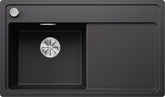 BLANCO ZENAR 45 S-F SILGRANIT mit Ablauffernbedienung ohne Zubehör Becken links anthrazit 523832