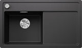 BLANCO ZENAR 45 S-F SILGRANIT mit Ablauffernbedienung ohne Zubehör Becken links anthrazit 523832