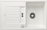 BLANCO ZIA 45 S SILGRANIT mit Ablauffernbedienung reversibel weiß 514718