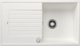 BLANCO ZIA 5 S SILGRANIT mit Ablauffernbedienung reversibel weiß 520506