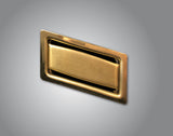 SYSTEMCERAM Einbauspüle Überlauf eckig Mattgold   624