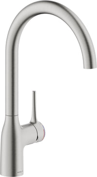 SYSTEMCERAM Armatur Mania Soft Edelstahlfinish   10348