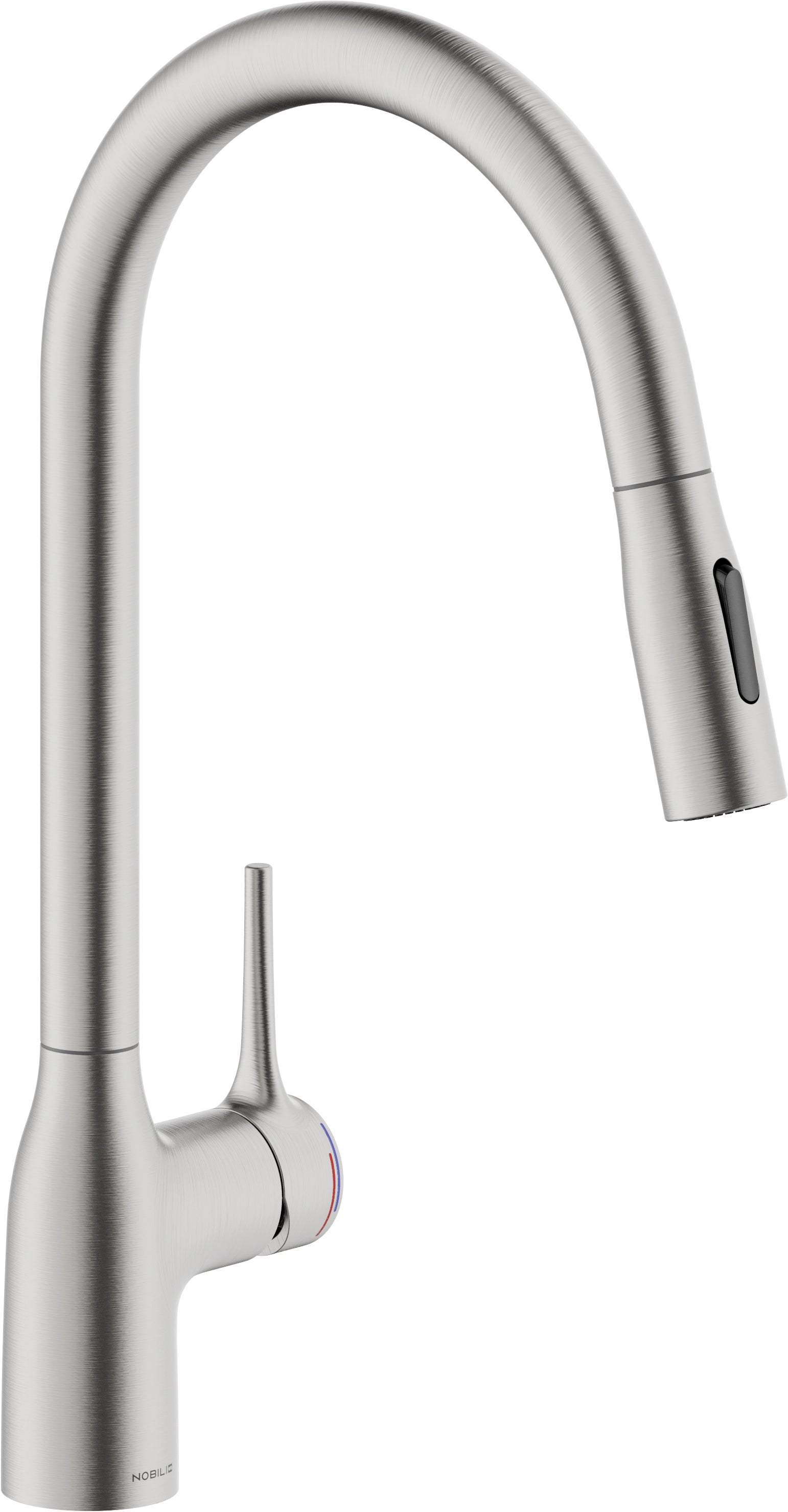 SYSTEMCERAM Armatur Mania Soft m. h. Ausl. Edelstahlfinish   10349