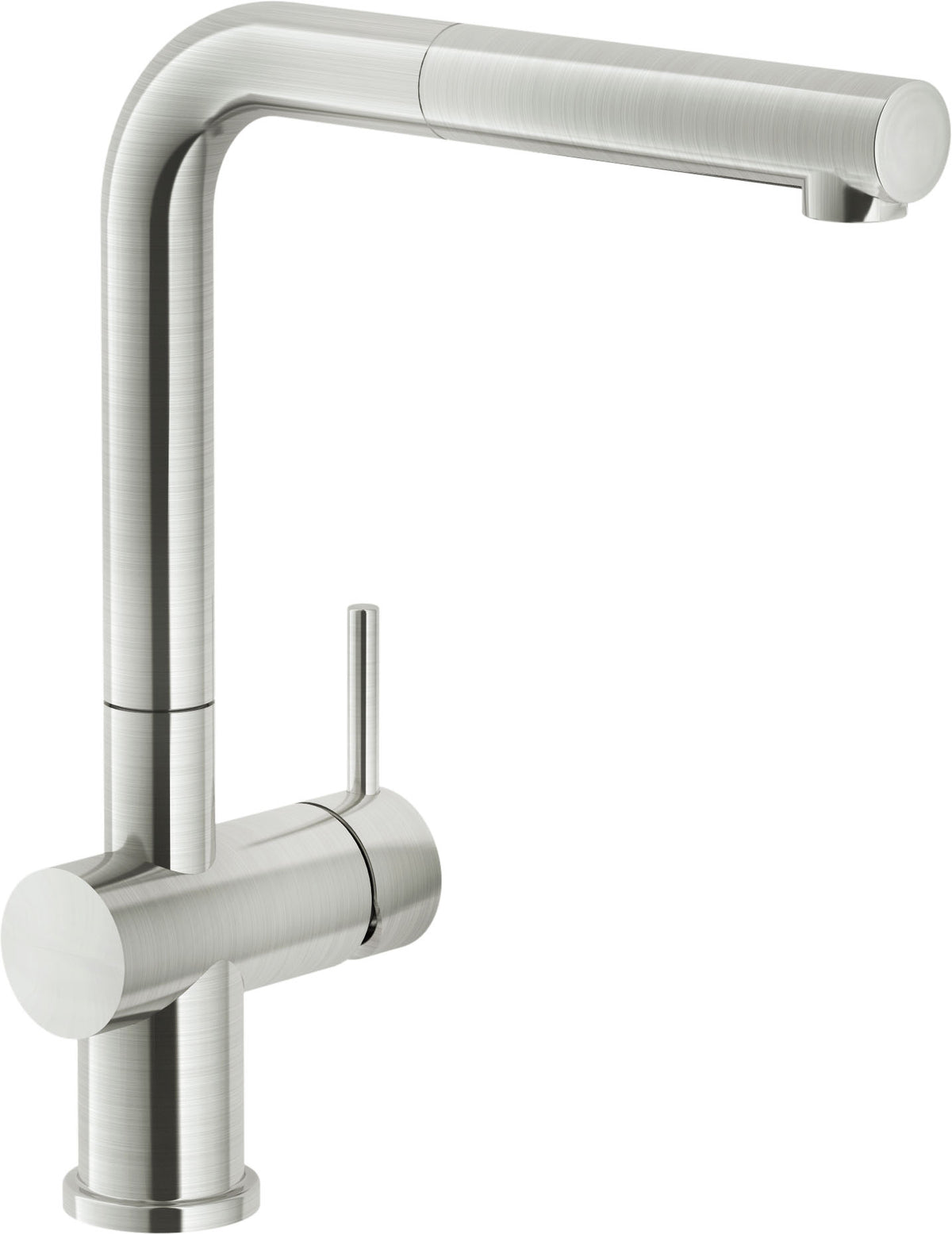 SYSTEMCERAM Armatur Sila heraus. Ausl. Edelstahlfinish ND 10304