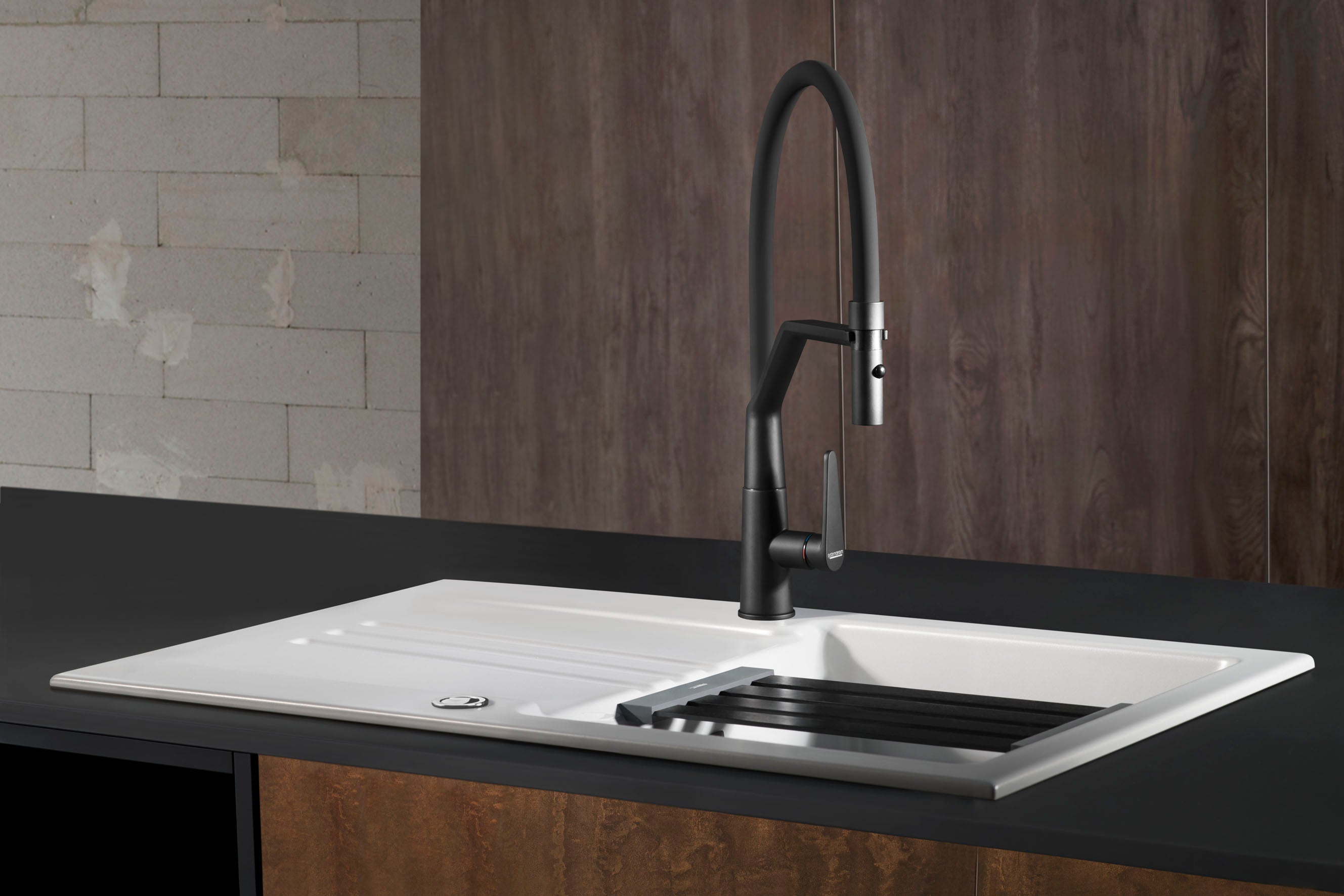 SYSTEMCERAM Armatur Tono Pro Schwarz   18738