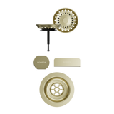 SCHOCK Sichtteile in White Gold zu Ablaufgarnitur mit Drehexcenter White Gold 400065WGO