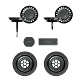 SCHOCK Sichtteile in Gunmetal brushed zu Ablaufgarnitur mit Drehexcenter Gunmetal brushed 400067GUB