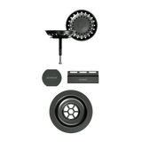 SCHOCK Sichtteile in Gunmetal brushed zu Ablaufgarnitur mit Drehexcenter Gunmetal brushed 400069GUB