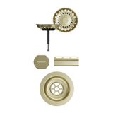 SCHOCK Sichtteile in White Gold zu Ablaufgarnitur mit Drehexcenter White Gold 400069WGO