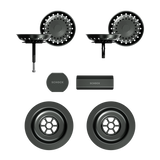 SCHOCK Sichtteile in Gunmetal brushed zu Ablaufgarnitur mit Drehexcenter Gunmetal brushed 400071GUB