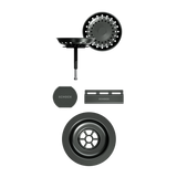 SCHOCK Sichtteile in Gunmetal brushed zu Ablaufgarnitur mit Drehexcenter Gunmetal brushed 400077GUB