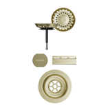 SCHOCK Sichtteile in White Gold zu Ablaufgarnitur mit Drehexcenter White Gold 400077WGO