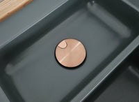 SYSTEMCERAM Einbauspüle Sink Cover Kupfer kleiner Ablauf   50021