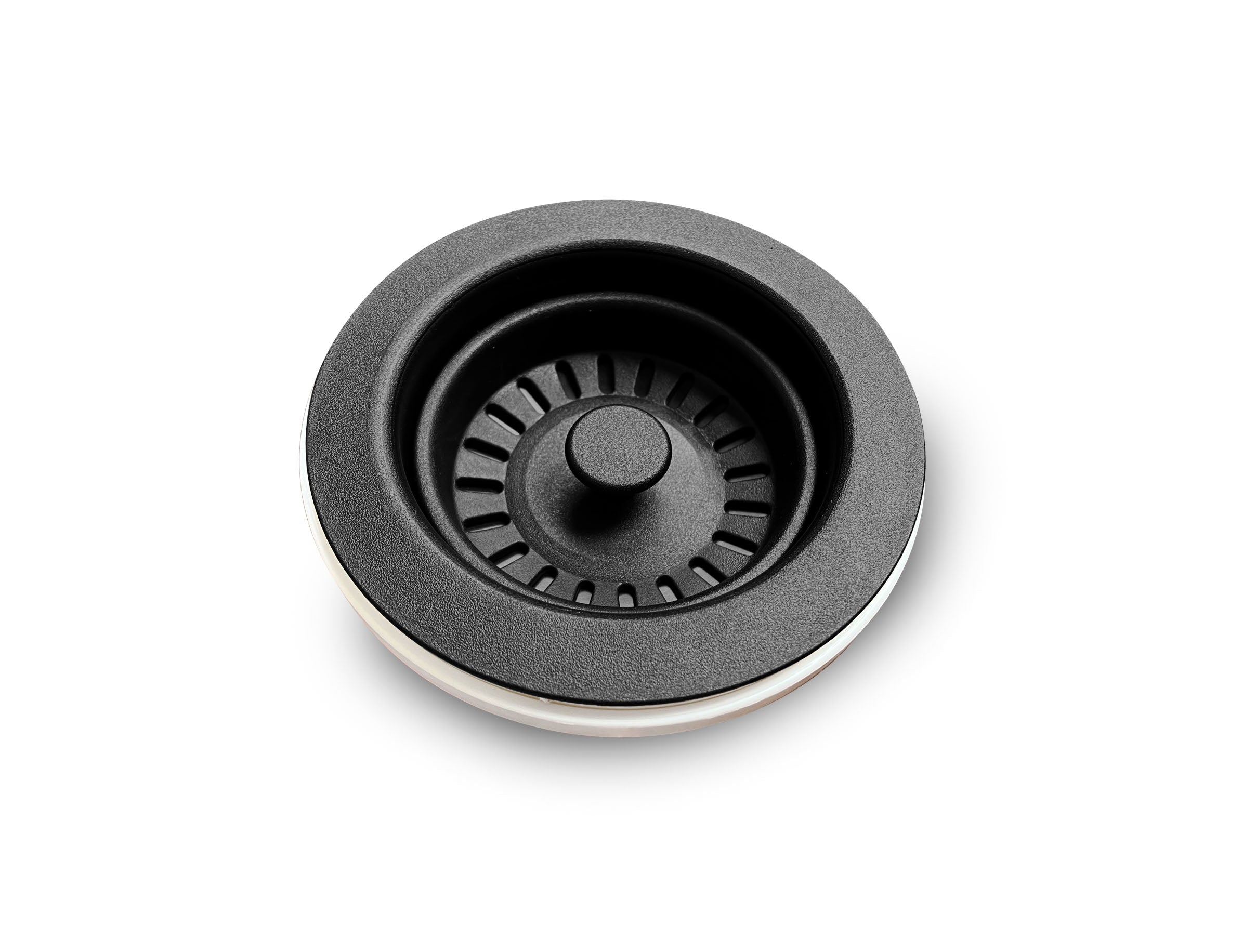 SYSTEMCERAM Einbauspüle Siebkorbventil Kunststoff Nylon black m. Excent.   50779