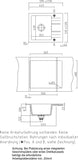 SYSTEMCERAM Einbauspüle Genea 60 Satin 20 inkl. Handbetätigung, für 50 cm Schrankbreite, Einbauspüle Auflage reversibel 50970120