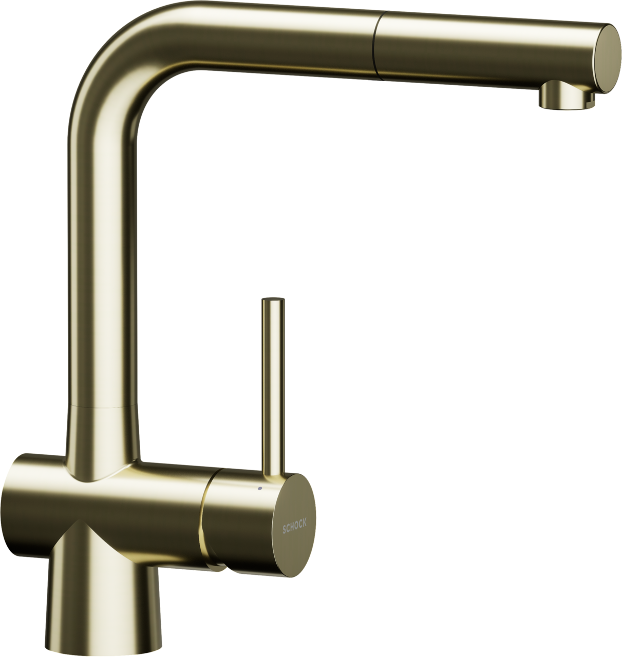 SCHOCK Einhebelmischer LAIOS Schlauchbrause  White Gold 517120WGO