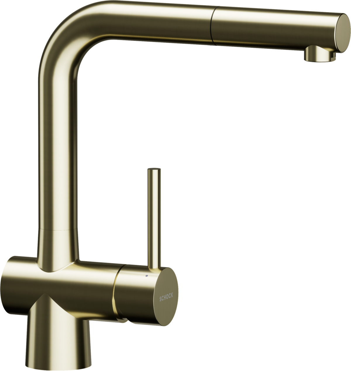 SCHOCK Einhebelmischer LAIOS Schlauchbrause  White Gold 517120WGO