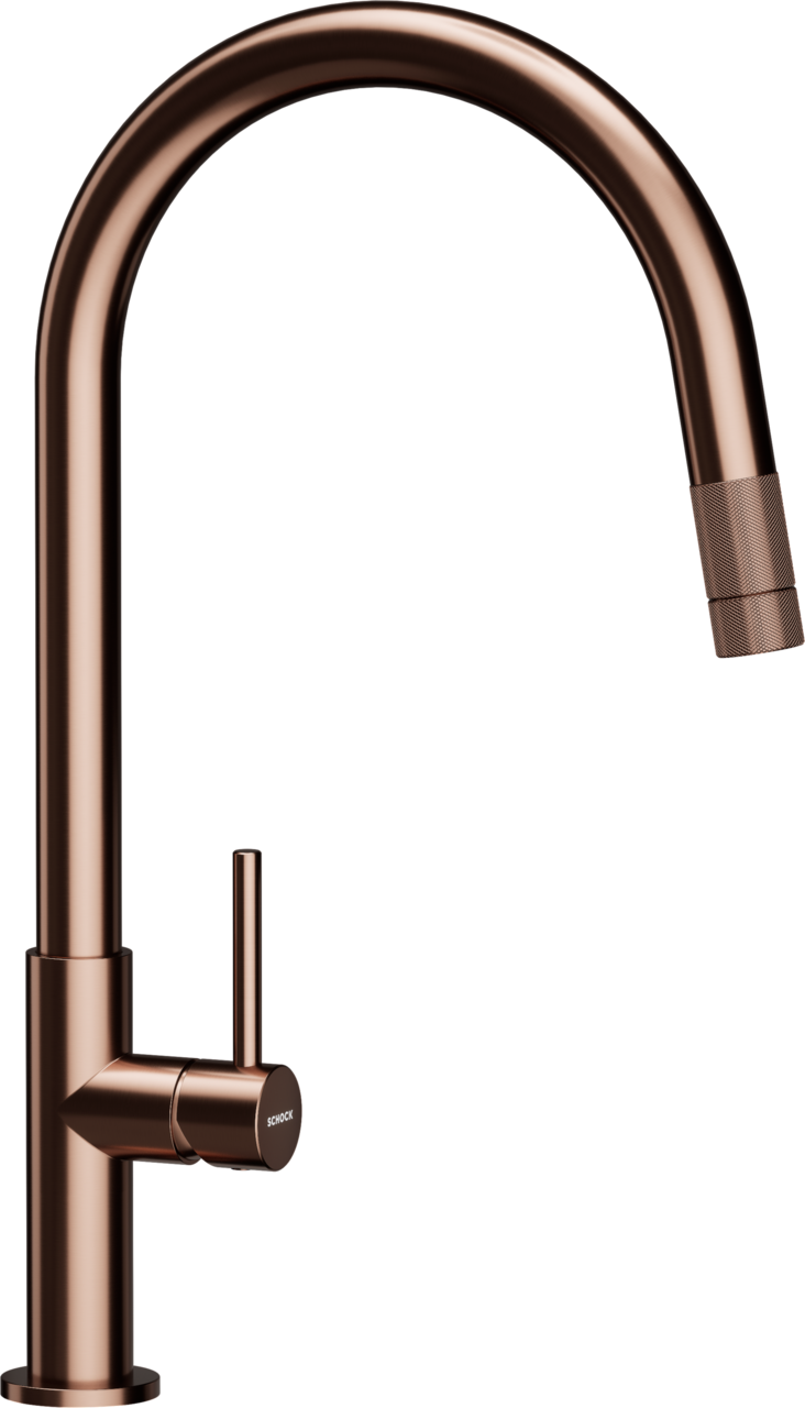 SCHOCK Einhebelmischer TALIA SA Schlauchbrause  Copper Brushed 536120COB