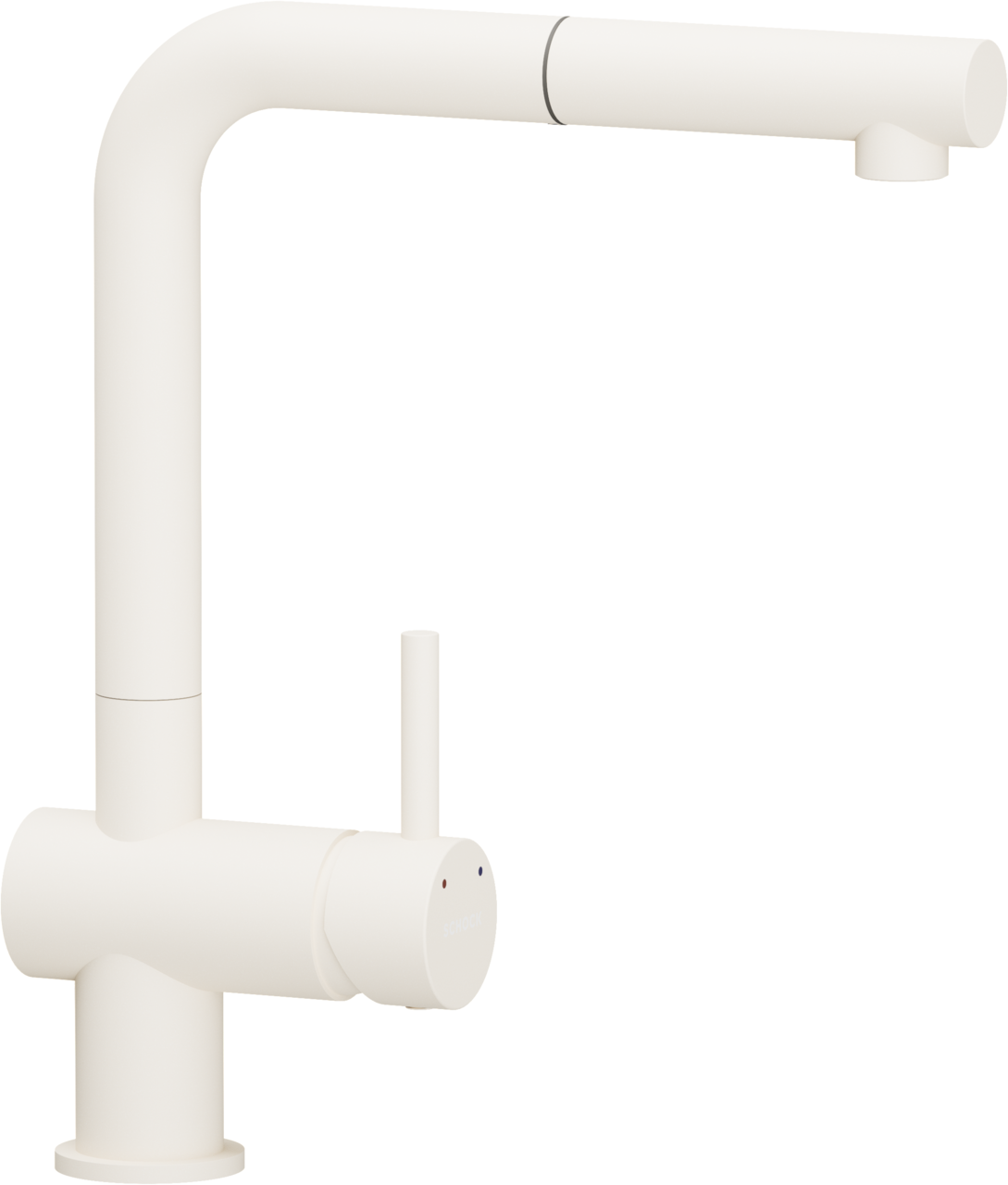 SCHOCK Einhebelmischer EPOS Schlauchbrause Farbvariante lackiert  Magnolia 540127MGL