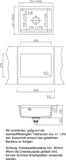 SYSTEMCERAM Einbauspüle Kara 50 U/g Jasmin 19 inkl. Handbetätigung, für 60 cm Schrankbreite, Spüle zum Unterbau mit geschliffener Oberseite, mit Medio-Matte Alu Unterbau keine Beckenlage 54020119