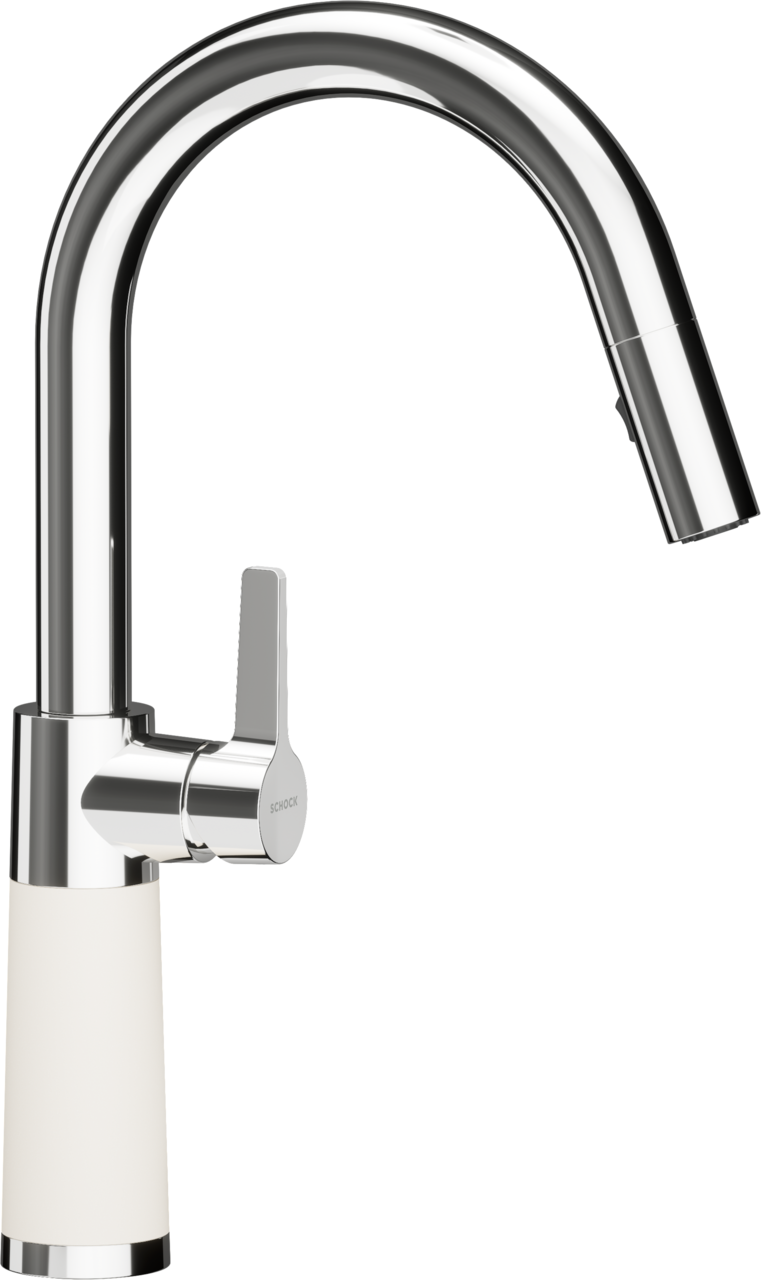 SCHOCK Einhebelmischer SC-520 Cristadur Schlauchbrause  Magnolia 555120MGL