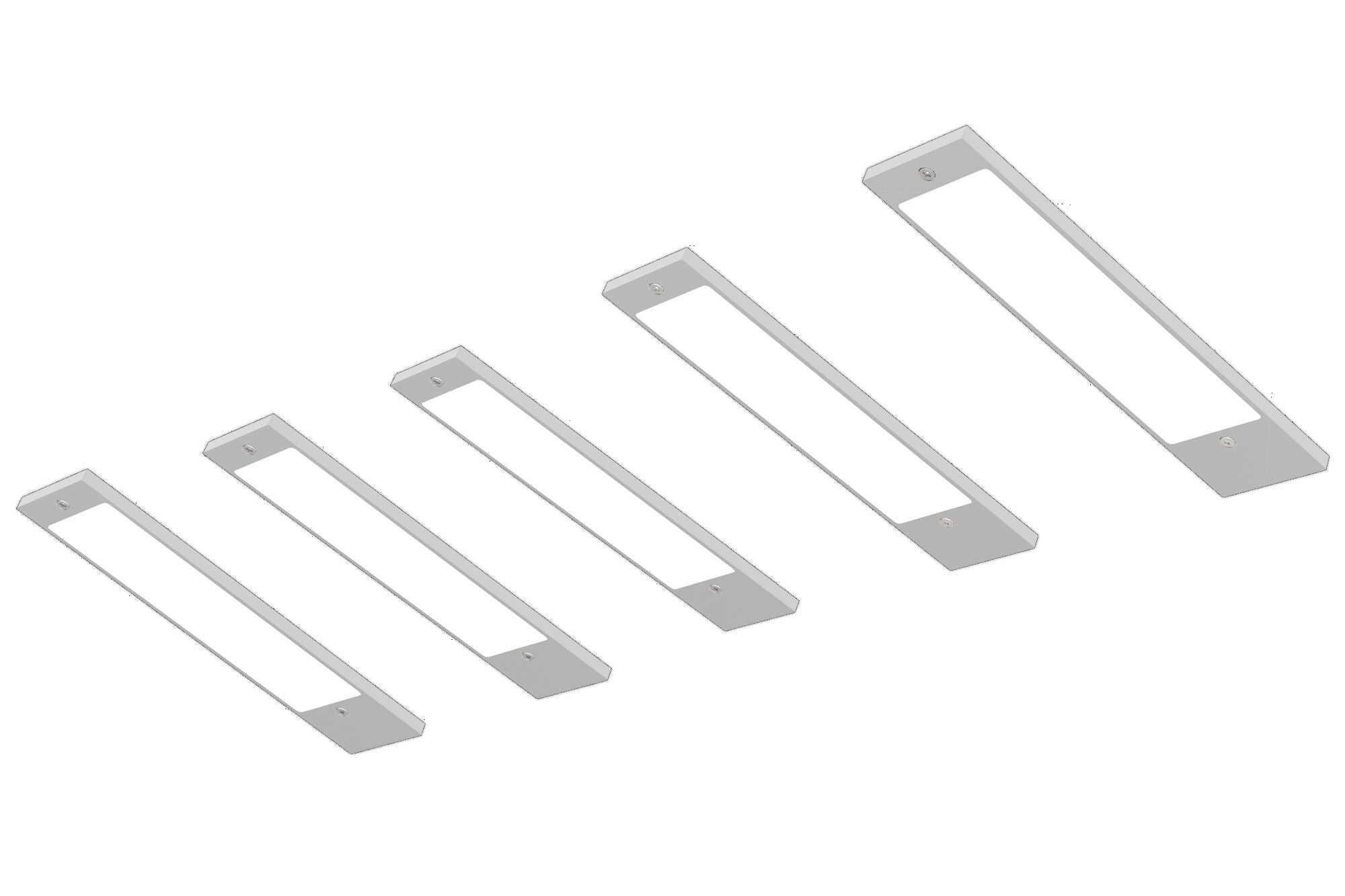 Tebü LED Rechteckleuchten-SET 6034-5 (2700/6500 K) 5er Set