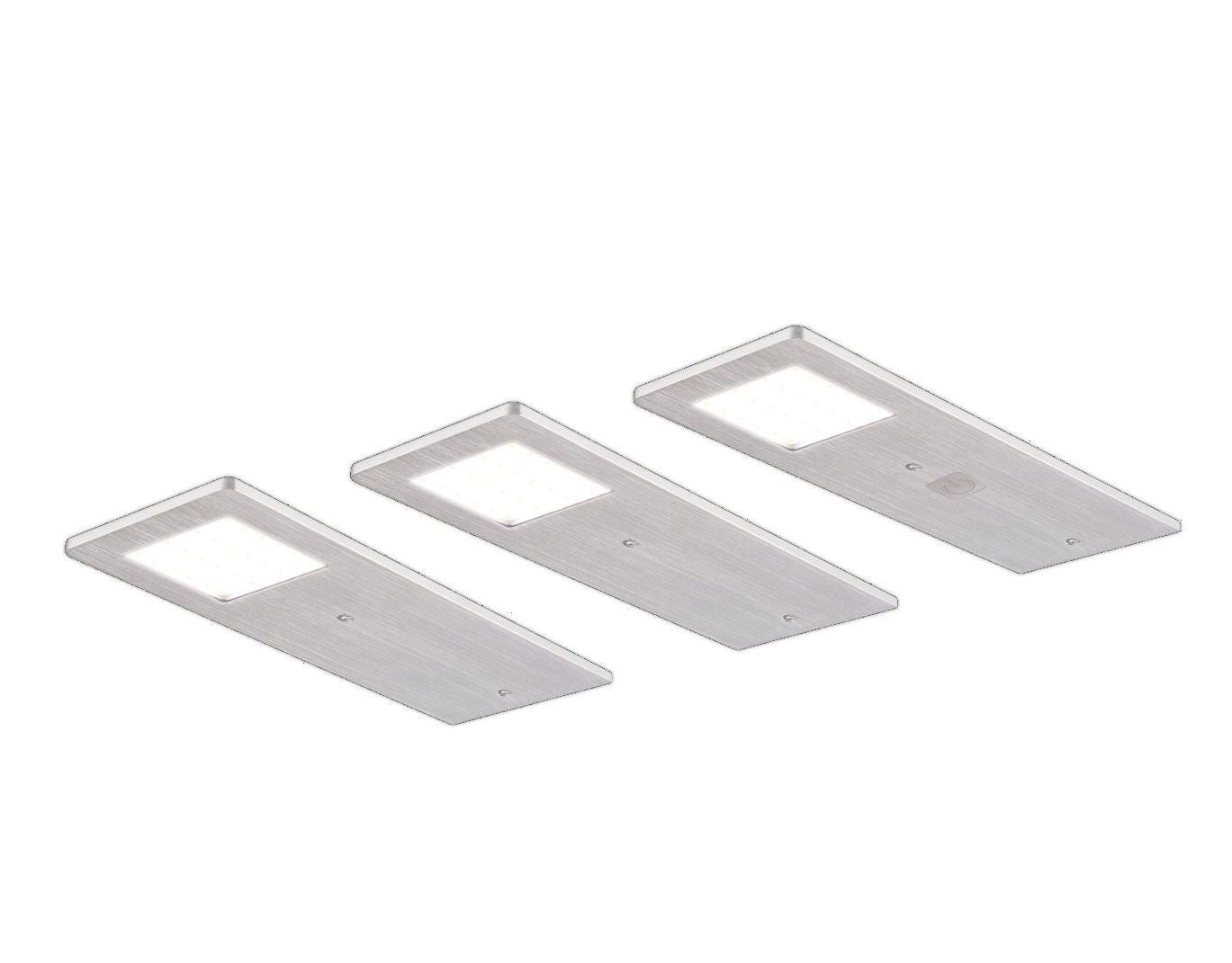 Tebü LED Rechteckleuchten-SET 6048-3 (4000 K) 3er Set