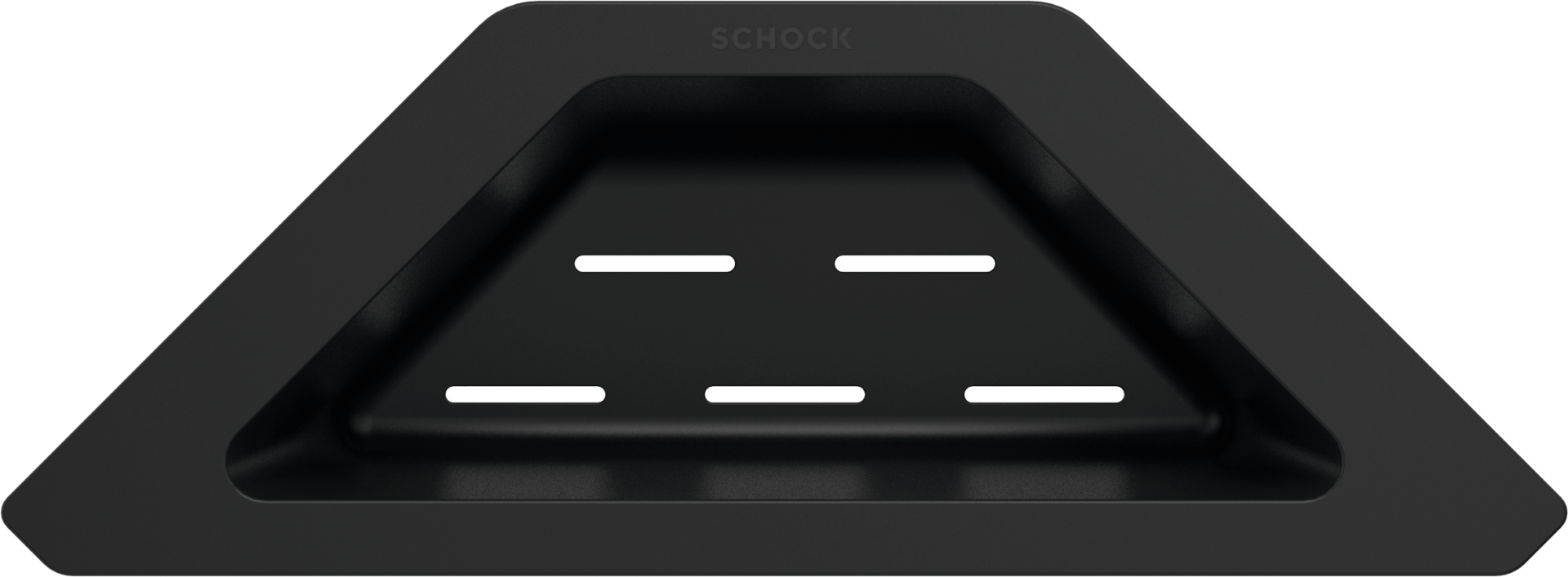 SCHOCK Eckschale aus Kunststoff in Schwarz schwarz 629733