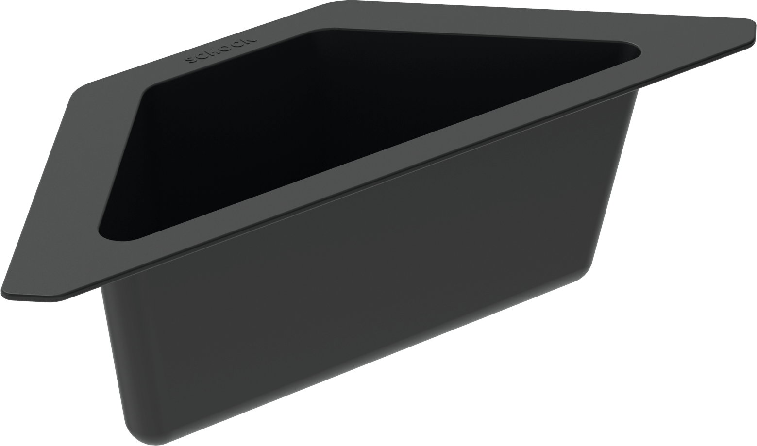 SCHOCK Eckschale aus Kunststoff in Schwarz schwarz 629733
