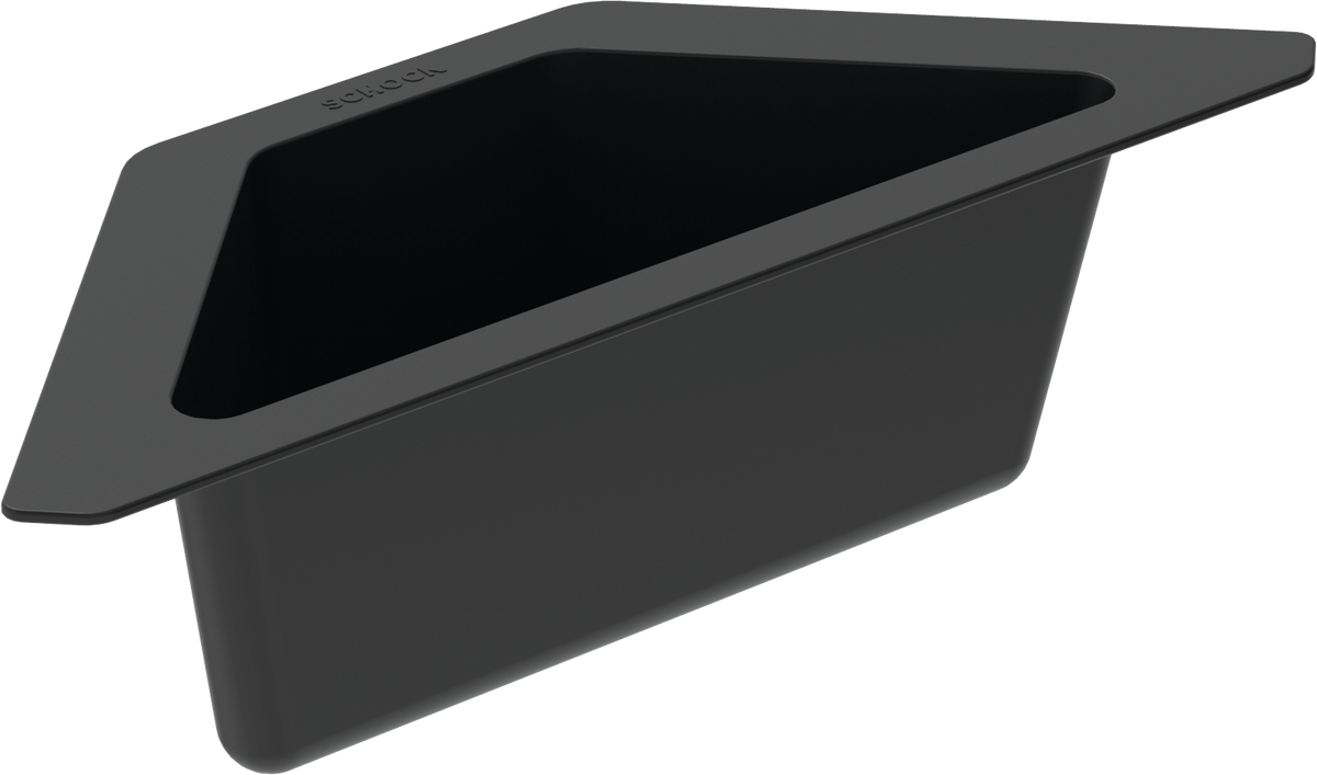 SCHOCK Eckschale aus Kunststoff in Schwarz schwarz 629733