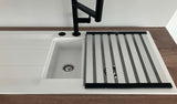 SYSTEMCERAM Einbauspüle Premium Faltmatte Edelstahl 345 x 450 mm   842