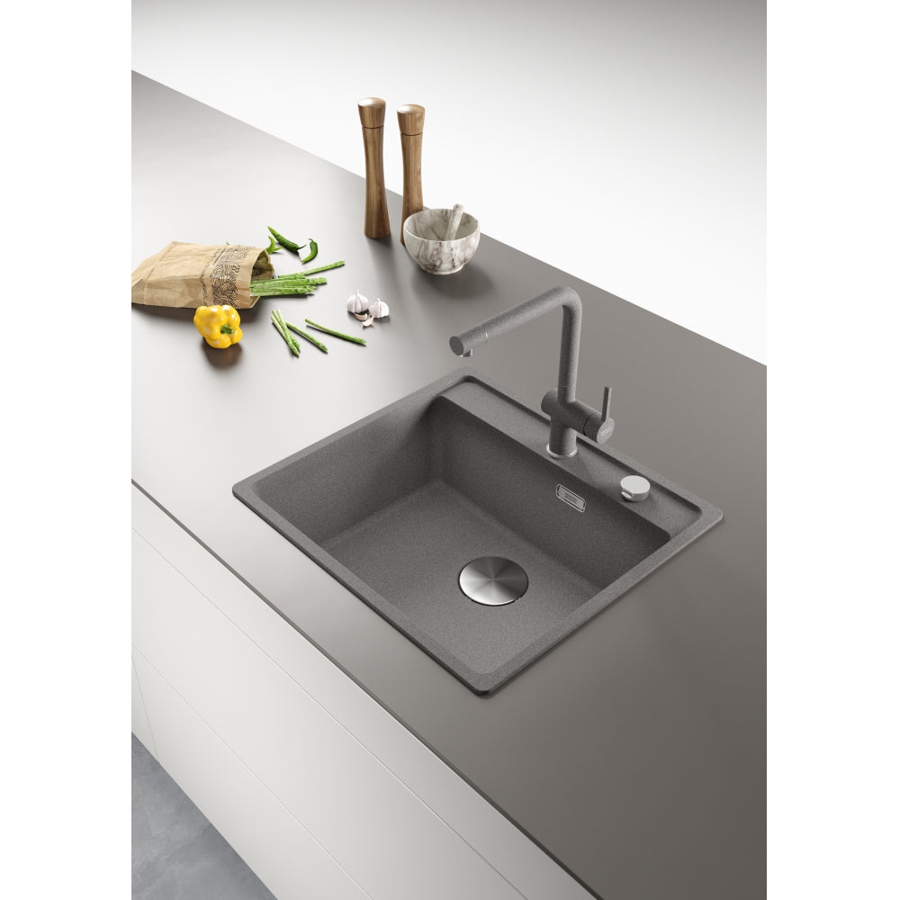 FRANKE Fragranitebecken MRG 610-52 A Steingrau Druckknopf Edelstahl 114.0658.295