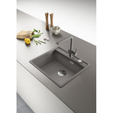FRANKE Fragranitebecken MRG 610-52 A Steingrau Druckknopf Edelstahl 114.0658.295